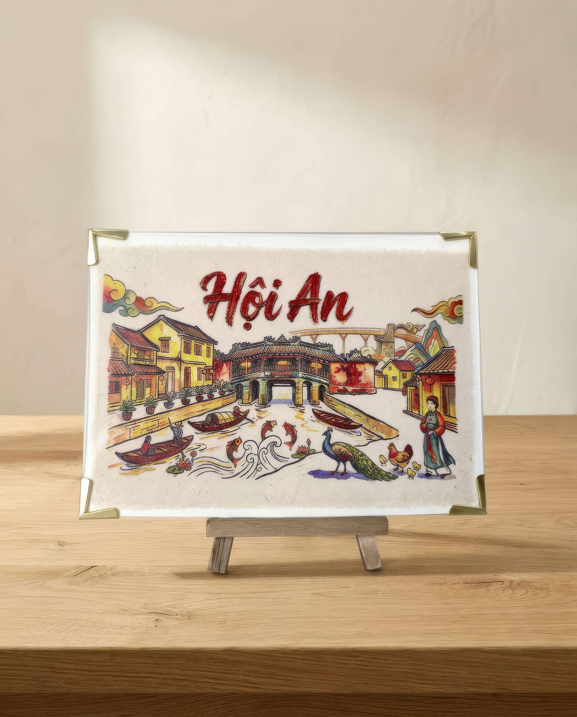 Dó paper tourism gift — room note